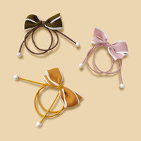 Girl 5pcs Bowknot Decor Hair Copes - PrettyKid