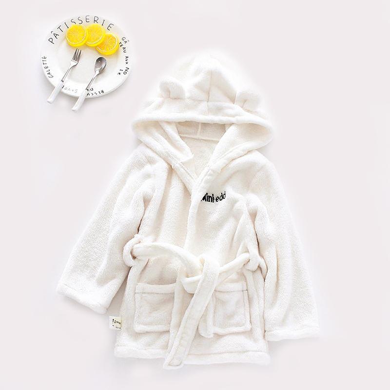 Solid Soft Cute Baby Bathrob - PrettyKid