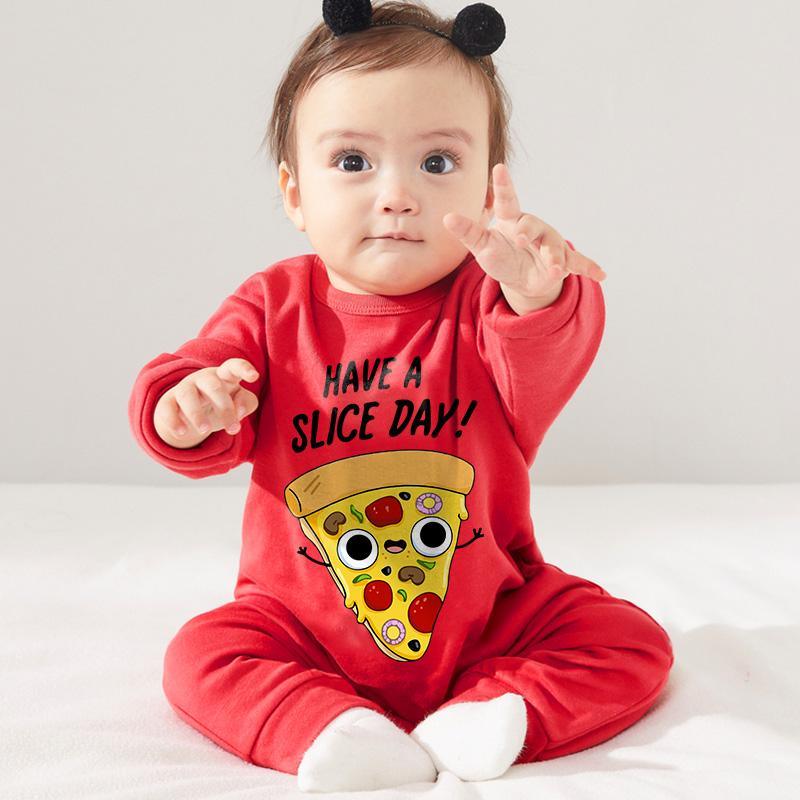 Pizza Pattern Jumpsuit for Baby - PrettyKid