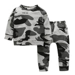 Camo Print Pullover & Trousers Wholesale Boys Clothing Sets - PrettyKid