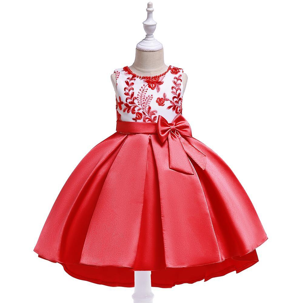 Girl Tail Catwalk Beaded Bow Dress - PrettyKid