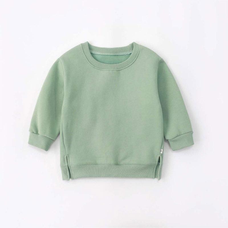 Unisex Baby Candy Color Solid Long Sleeves Top Boy Wholesale Clothing - PrettyKid