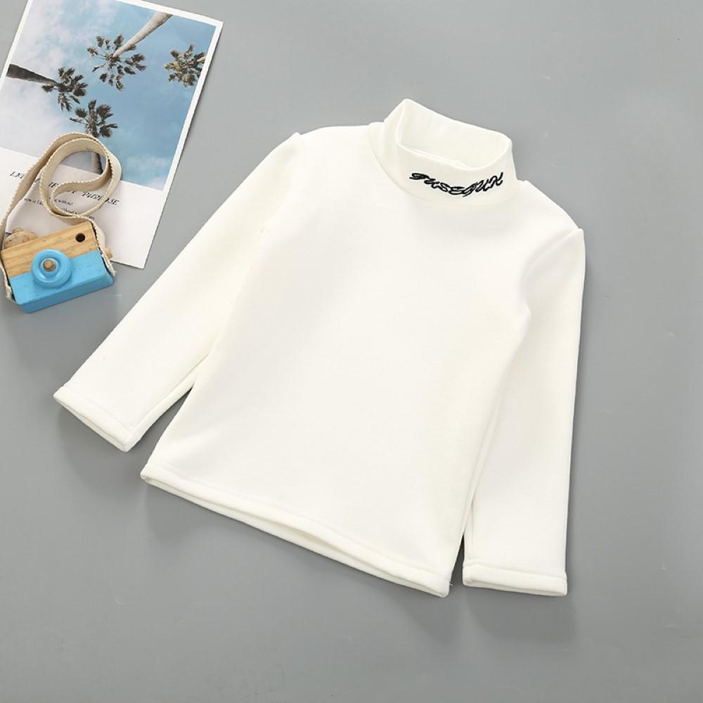 Boys Long Sleeve High Neck Solid color T-shirt Wholesale Boys Clothes - PrettyKid