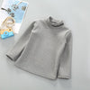 Boys Long Sleeve High Neck Solid color T-shirt Wholesale Boys Clothes - PrettyKid