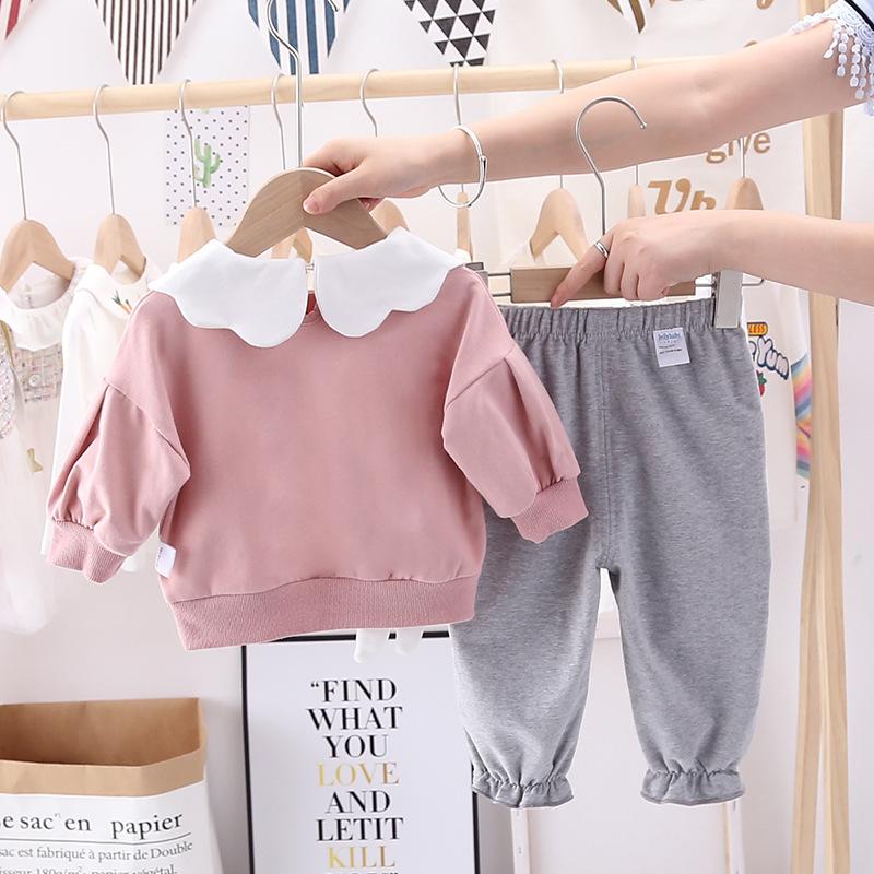 Toddler Girls Rabbit Printed Long Sleeve Top & Pants Girls Clothing Wholesale - PrettyKid