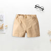 Baby Boys Short Sleeve Tie Lapel Romper & Shorts Baby Boutique Wholesale - PrettyKid