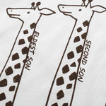 Unisex Giraffe Printed Long Sleeve Cartoon Top Wholesale Kids Clothing Distributors - PrettyKid