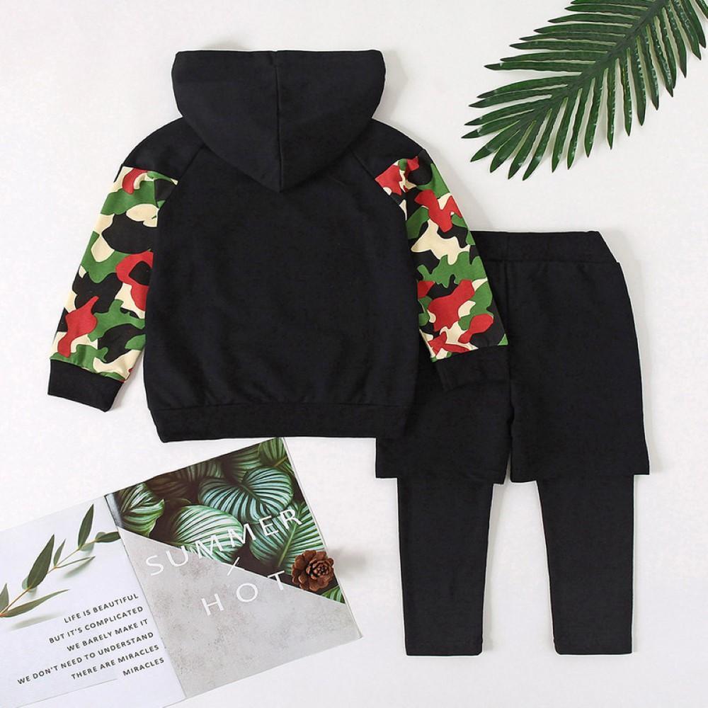 Boys Digital Camouflage Printed Top & Pants Wholesale Boys Clothes - PrettyKid