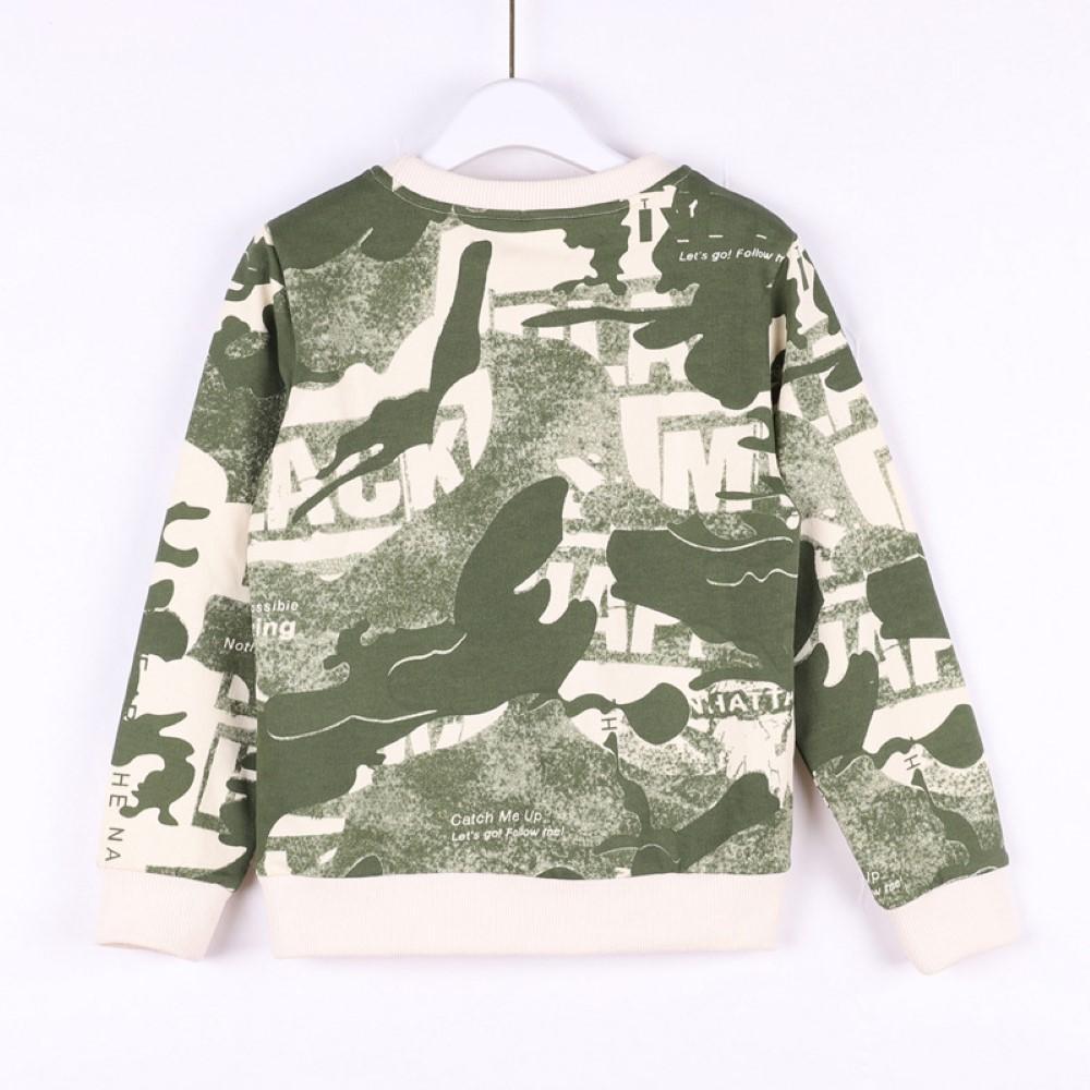 Kid Unisex Camouflage Round Neck Top Wholesale Boys Boutique Clothing - PrettyKid