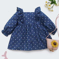 Baby Girls Polka Dot Ruffled Long Sleeve Dress Find Wholesale Baby Clothes Suppliers - PrettyKid