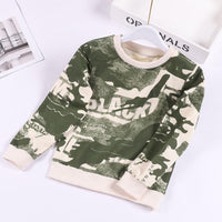 Kid Unisex Camouflage Round Neck Top Wholesale Boys Boutique Clothing - PrettyKid