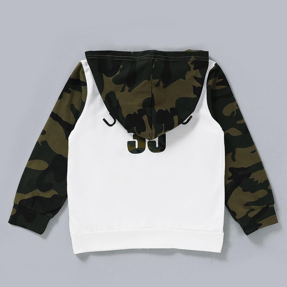 Unisex Up To You Camo Long Sleeve Zipper Hooded Jacket Kid Apparel Wholesale - PrettyKid