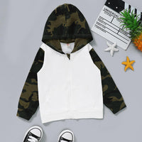 Unisex Up To You Camo Long Sleeve Zipper Hooded Jacket Kid Apparel Wholesale - PrettyKid