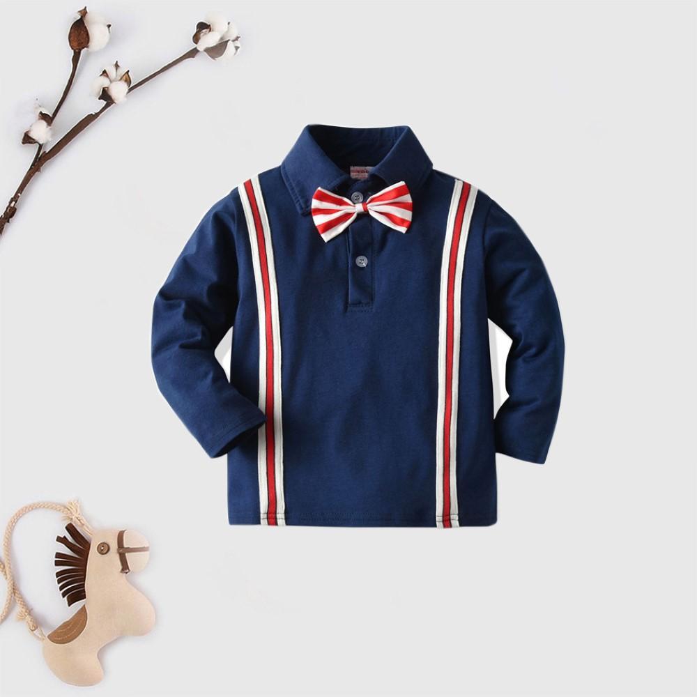Boys Tie Little Gentleman Lapel Shirt Little Boys Wholesale Clothing - PrettyKid
