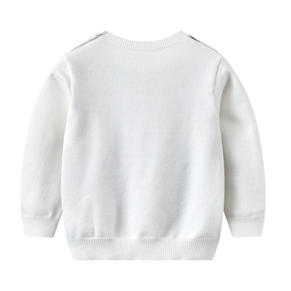Kids Boy Tie Animal Printed Sweater Baby Boy Wholesale Boutique - PrettyKid