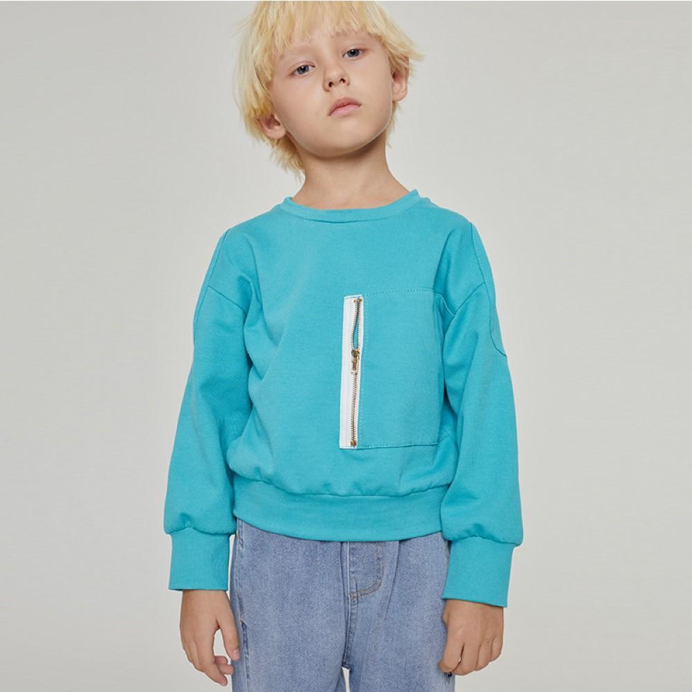 Boys Round Neck Pocket Design Top Wholesale Boy Clothing - PrettyKid