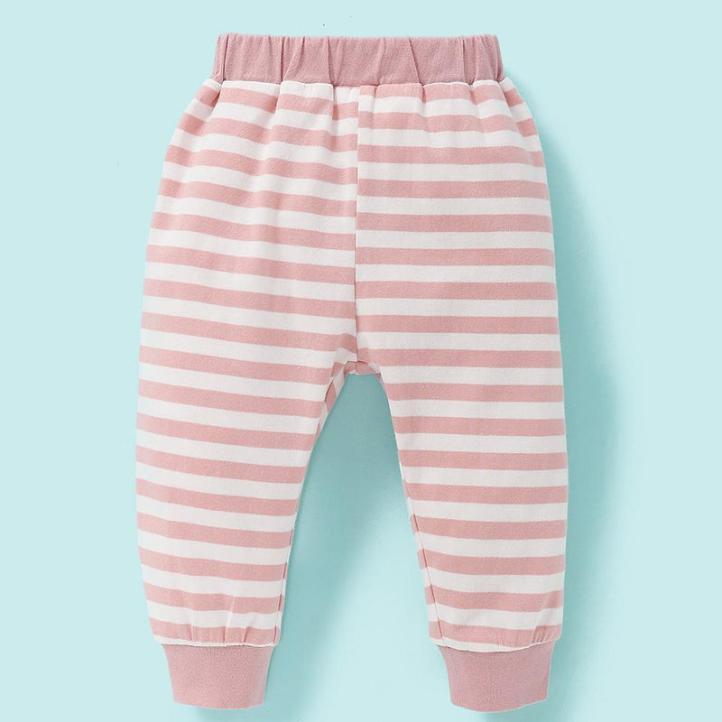 Baby Girl Made Of Magic Long Sleeve Romper & Striped Pants Wholesale Baby Boutique Items - PrettyKid