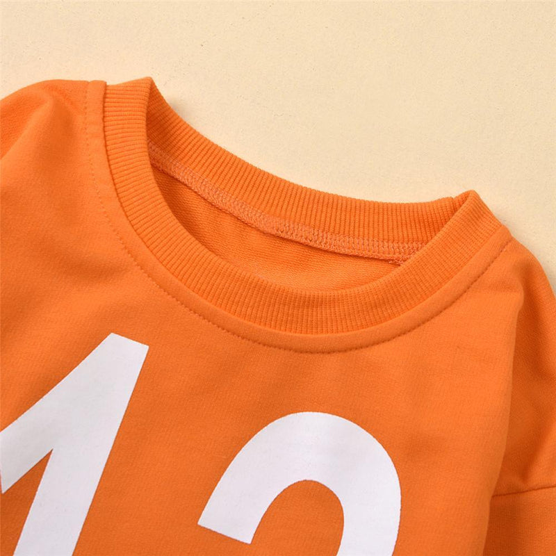 Boys Number Printed Long Sleeve Casual Tops Baby Boys Clothes Wholesale - PrettyKid