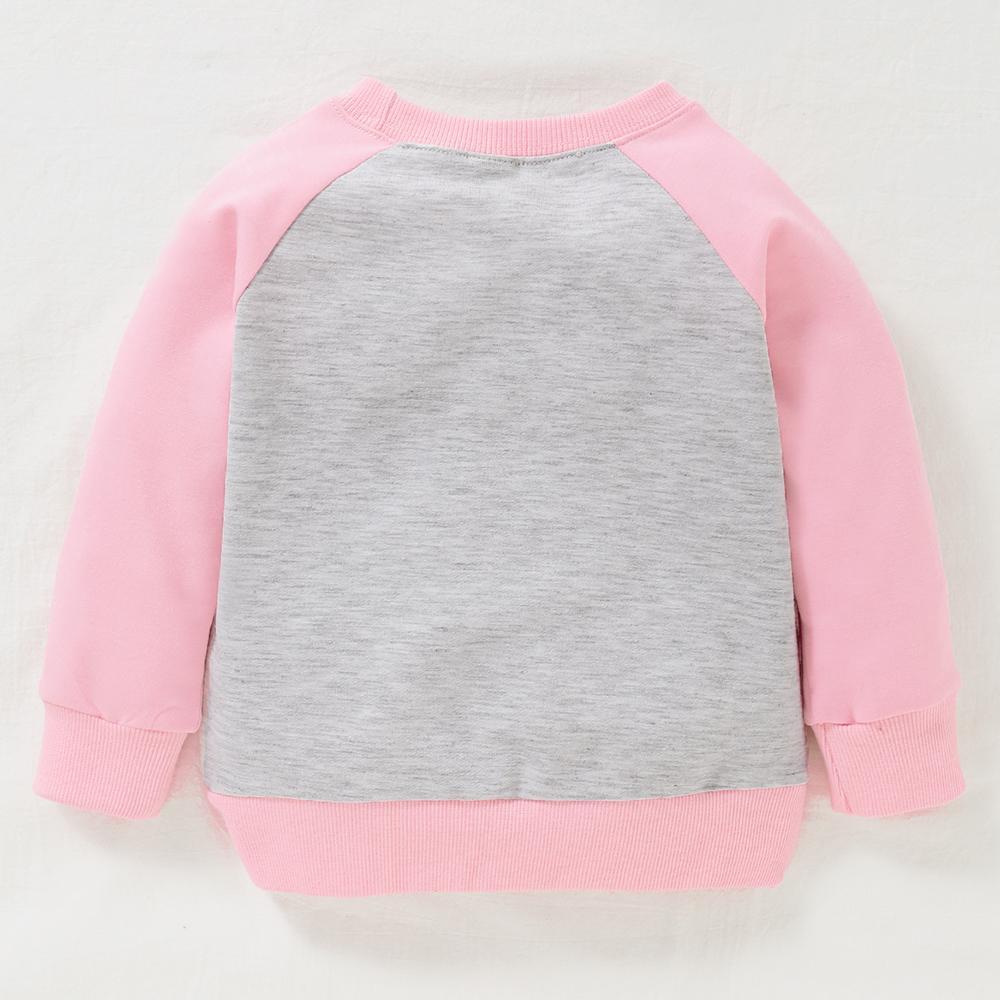 Baby Girls Pattern Animal Crew Neck Long Sleeve Tees Baby Jumper Clothes - PrettyKid