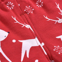 Baby Elk Printed Elastic Waist Winter Warm Pants Baby Wholesale Clothes - PrettyKid