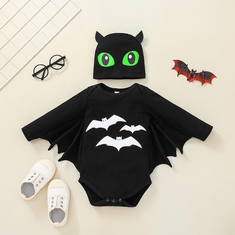 Baby Halloween Bat Bodysuit Wholesale Baby Clothes - PrettyKid