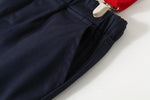 Boys Suit Sets Solid Color Bowtie Shirt & Suspender Pants - PrettyKid