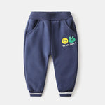 Boy Smiley and Frog Pattern Sports Pants Wholesale - PrettyKid