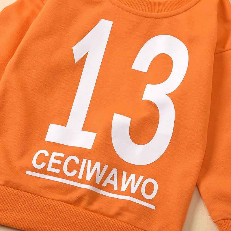 13 CECIWAWO Letter Print Kids Sweatshirt Wholesale Girls Clothes - PrettyKid
