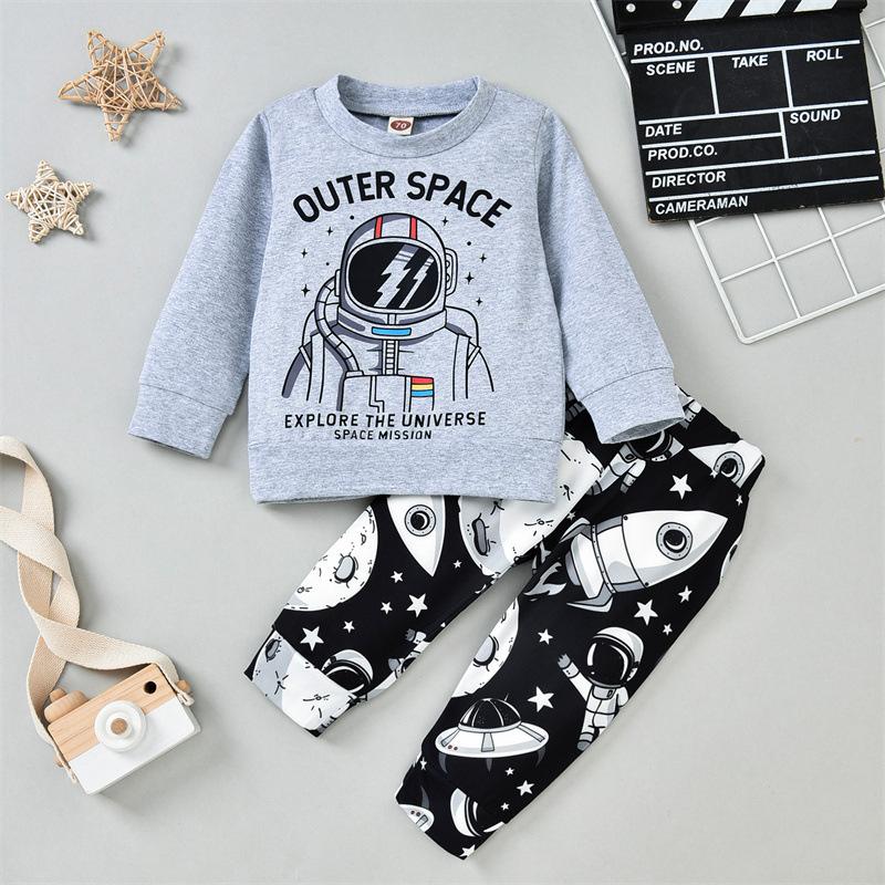 Boy Astronaut Outer Space Kids Clothes Wholesale Clothing - PrettyKid