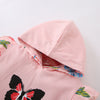 Butterfly Print Girl Sets Hoodie With Pants Wholesale Kids Clothes - PrettyKid