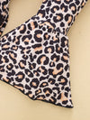 Black T Shirt Leopard Flared Pant Set Wholesale Kids Boutique Clothing - PrettyKid