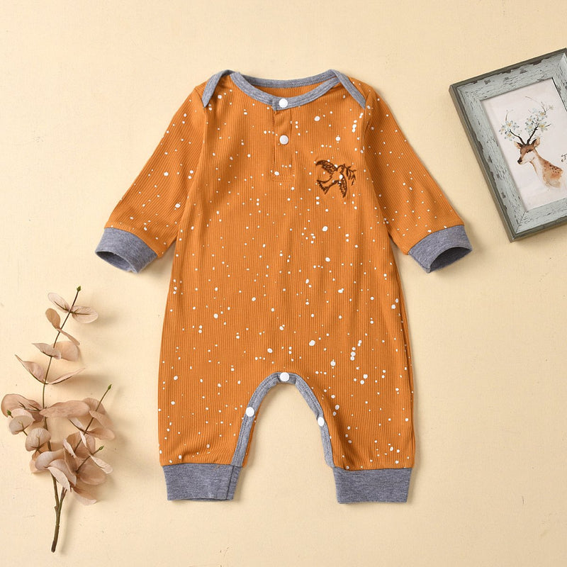 Baby Bird Polka Dots Jumpsuit Wholesale Baby Clothes - PrettyKid