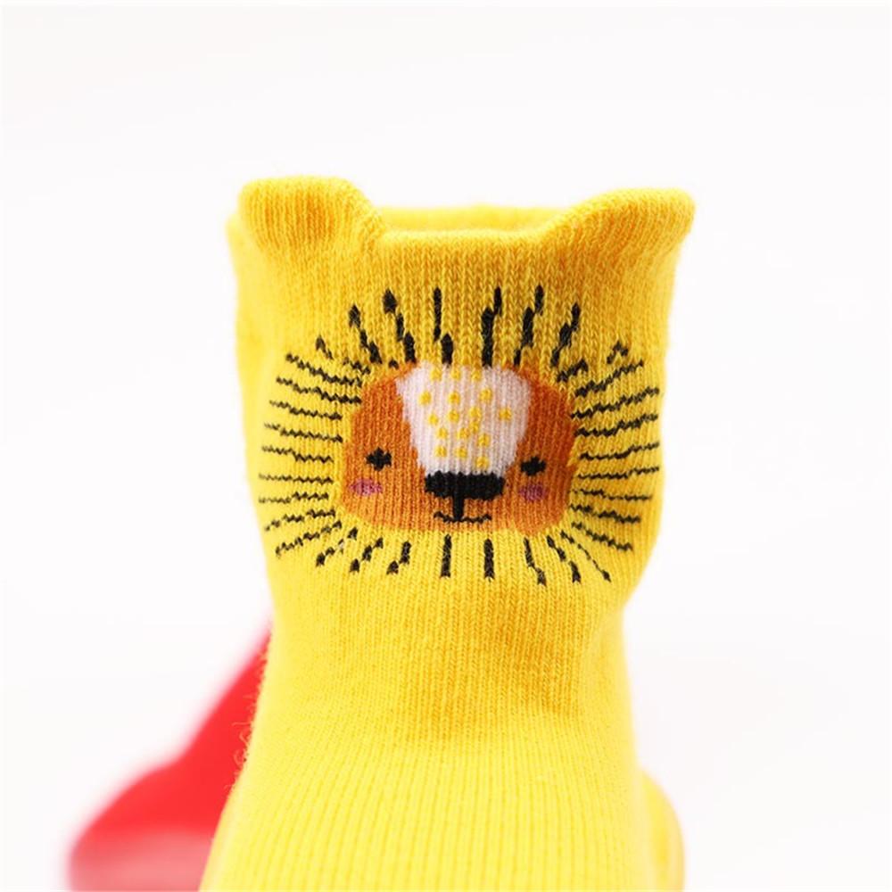 Baby knitted Long Top Cartoon Printed Comfy Sock Flats Shoes - PrettyKid