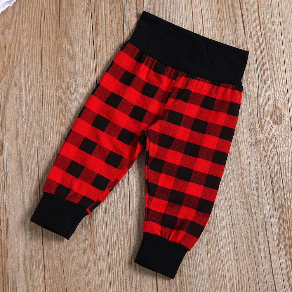 Baby Letter Printed Casual Romper & Plaid Pants & Hat Baby Clothing Wholesale - PrettyKid