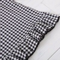 Girls Bow Long Sleeve Plaid Casual Dress Girls Dress Wholesale - PrettyKid