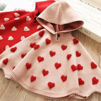 Spring Children's Knitted Sweater Cloak Baby Girls Vendor - PrettyKid