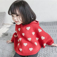 Spring Children's Knitted Sweater Cloak Baby Girls Vendor - PrettyKid