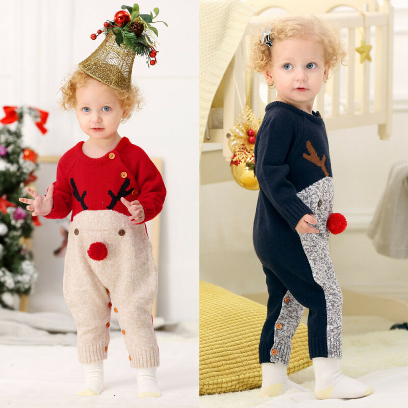 2021 new Baby Boys Rompers knitwear Infantil Jumpsuits Toddler Girls Children Warm Wool Clothes Distributor - PrettyKid