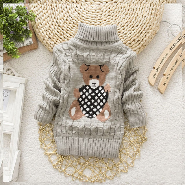 Trendy Winter Baby Sweaters For Girls Fashion Cartoon Knitted Boys Kids Sweaters Children Wholesale - PrettyKid