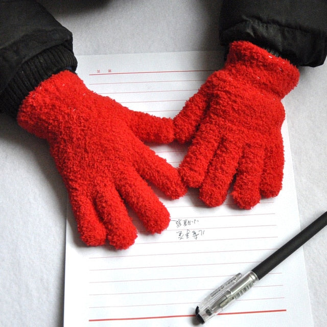 Stylish Warmom Coral Fleece Thicken Kids Gloves Winter Children Baby Full Finger Soft Kids Gloves Vendor - PrettyKid