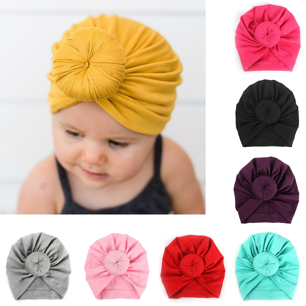 Infant Headbands Solid Color Cotton Headwear For Girls Baby Hair onesies Vendor - PrettyKid