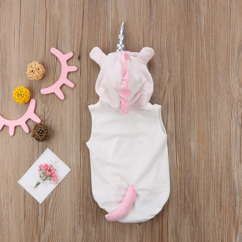 2021 Spring Unicorn Baby Girls Fleece Romper Jumpsuit Supplier - PrettyKid