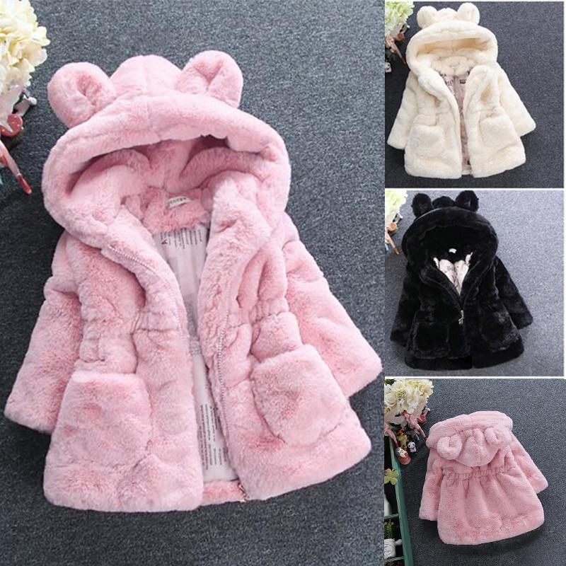 New Fashion Winter Baby Girls Clothes Fleece Coat Jacket Baby