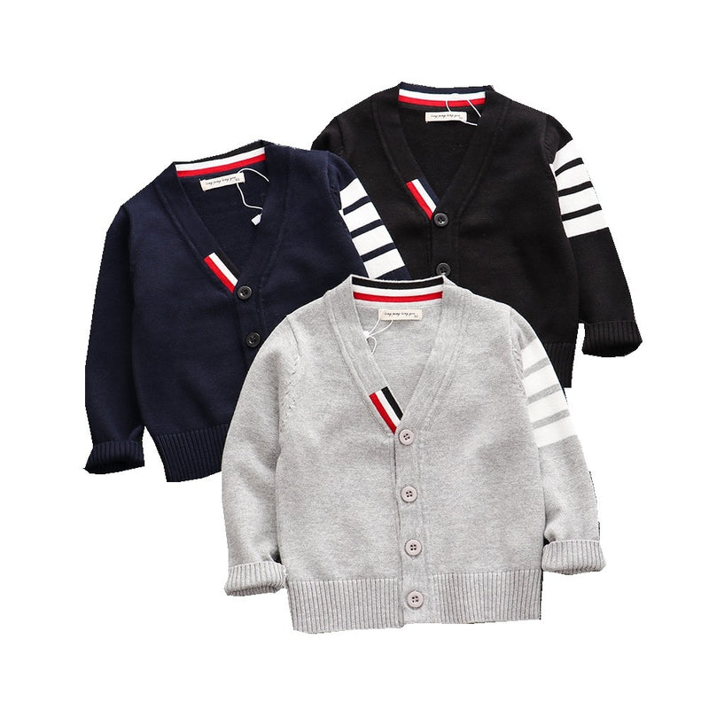 2021 Spring Winter Baby Boys Sweater V-Neck Distributor - PrettyKid