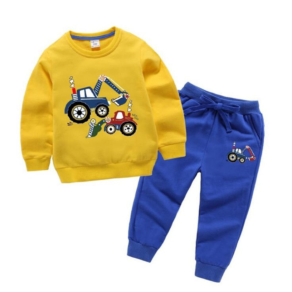 2021 Kids Clothes Set Baby Boys Clothing Toddler Shirt Pant Chirldren Costume Cotton Spring Outfits Clothes Wholesale - PrettyKid