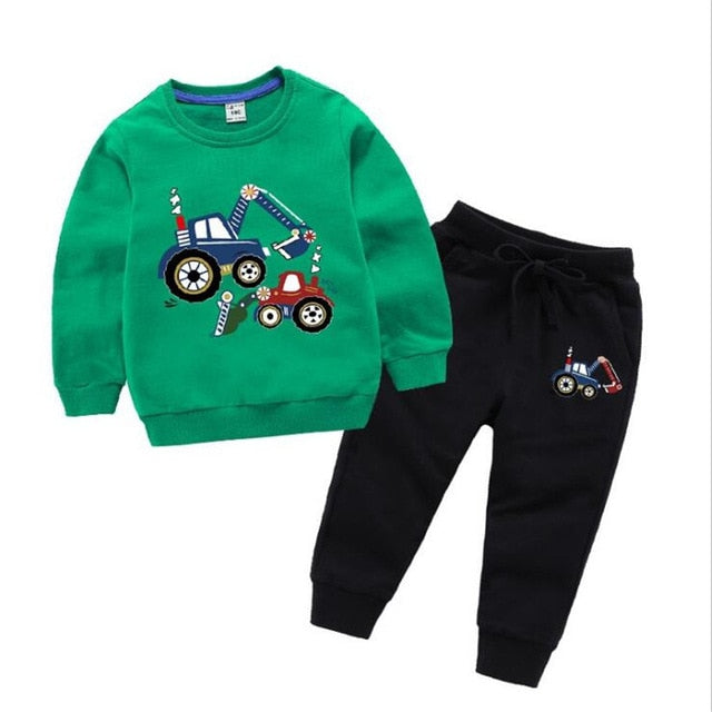 2021 Kids Clothes Set Baby Boys Clothing Toddler Shirt Pant Chirldren Costume Cotton Spring Outfits Clothes Wholesale - PrettyKid