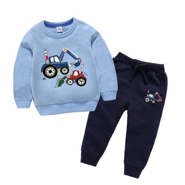 2021 Kids Clothes Set Baby Boys Clothing Toddler Shirt Pant Chirldren Costume Cotton Spring Outfits Clothes Wholesale - PrettyKid