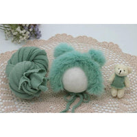 Newborn Infant Knitted Baby Boys Girls Faux Fur Hat Strong Stretch Blanket Supplier - PrettyKid