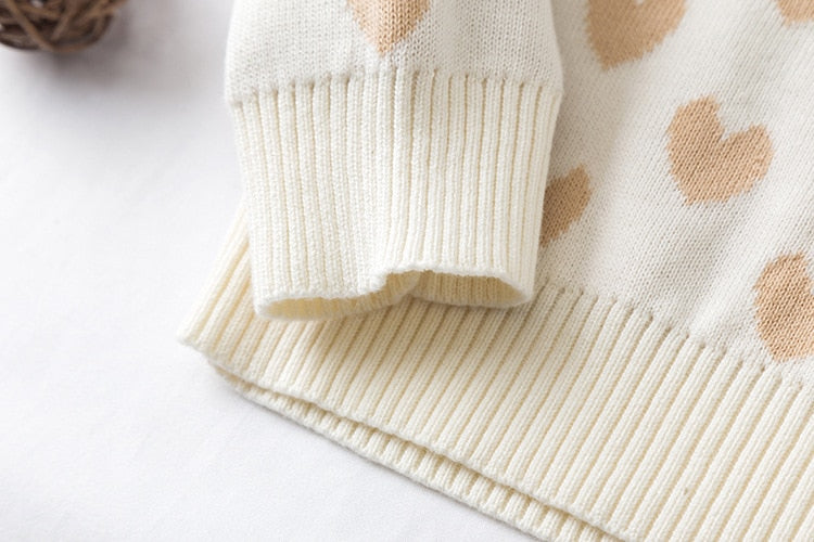Autumn Children Baby Sweaters Pullover Love Boys Sweaters Winter Girls Sweaters Knit Kids Pullover Casual Boys Clothing 1-6 Yrs - PrettyKid