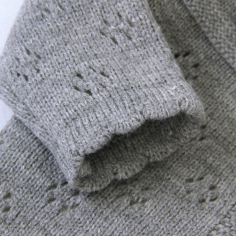 2021 spring Winter Kids Boys Girls Sweaters wholesale Solid Cotton Sweater - PrettyKid